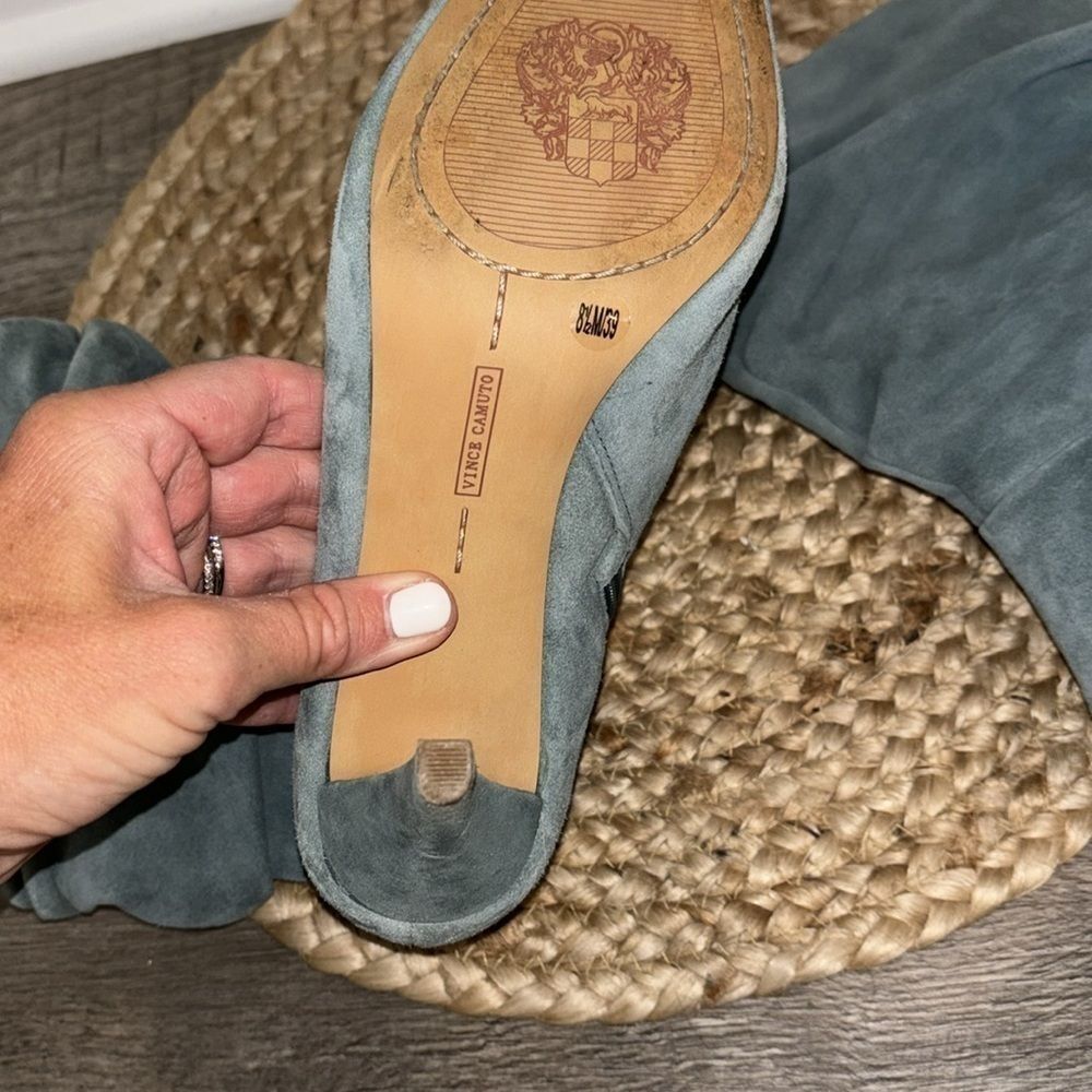 Vince Camuto Women's Sonbela  Suede Boot blue size 8.5 - Picture 8 of 9